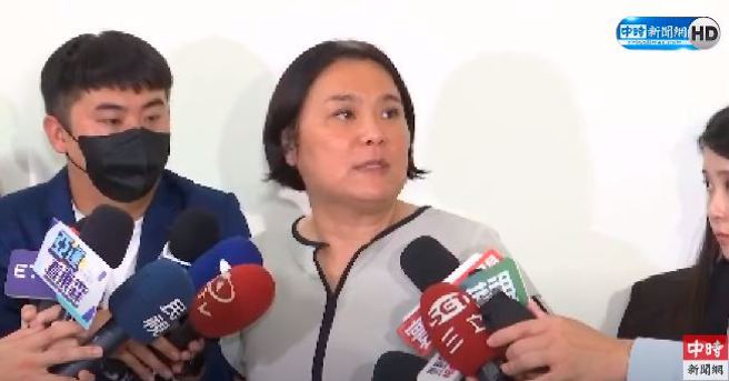 立委陈玉珍。(取自中时新闻网影片)