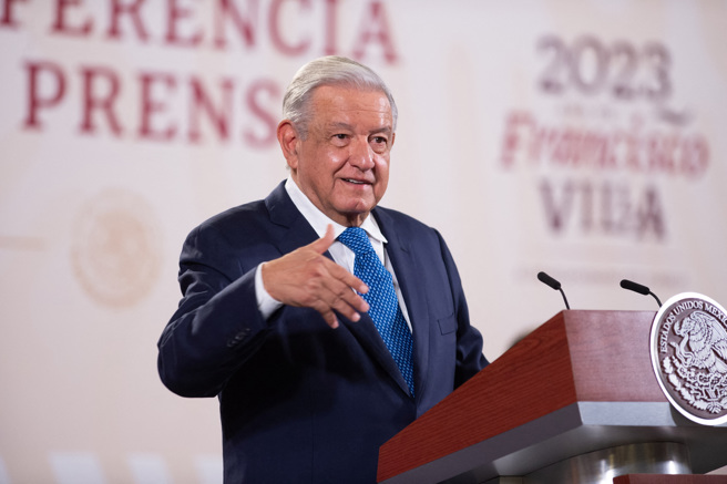 墨西哥總統羅培茲歐布拉多（Andres Manuel Lopez Obrador）。(圖/ 路透社)