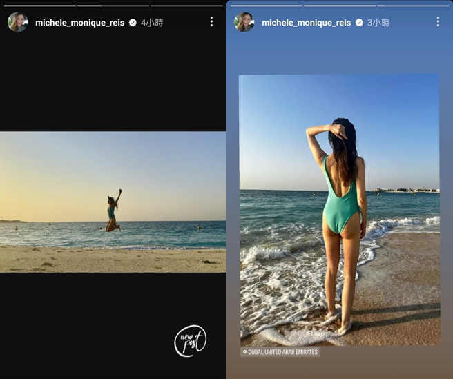 李嘉欣近日飞杜拜旅游。（图／michele_monique_reis Instagram）