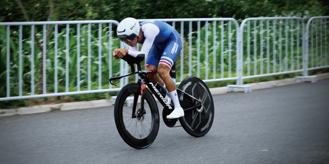 杜志濠在杭州亞運自由車公路計時賽拿第5：「沒有遺憾，今天的我真的是全力了！」(圓創運動行銷／黃邱倫傳真)