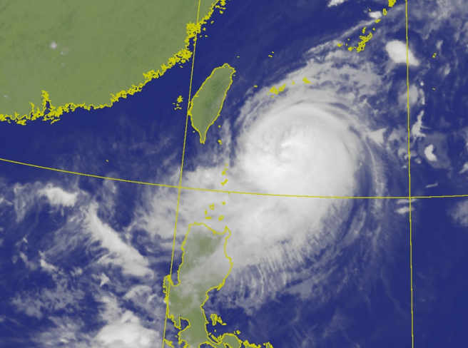 小犬来袭嘉义县也公布了！ 明正常上班正常上课。 （中央气象署）