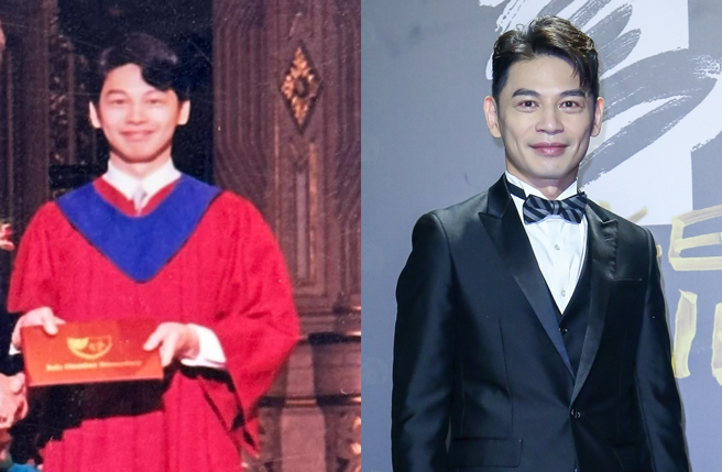 阿Ken晒出学生时期的毕业照。（图／中时资料照、翻摄阿Ken facebook）