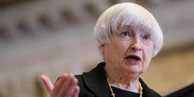 美国财政部长叶伦。图／美联社