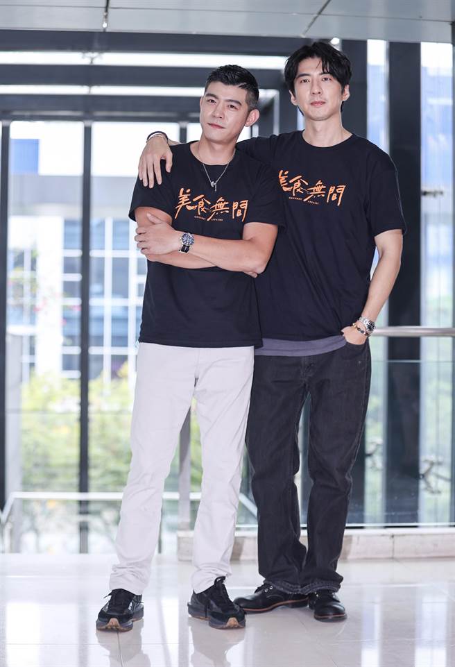 王柏杰（左）、傅孟柏首次合作惺惺相惜。（罗永铭摄）