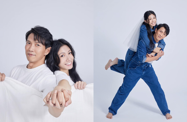 李千娜和黄尚禾登记结婚。（图／取自李千娜脸书）