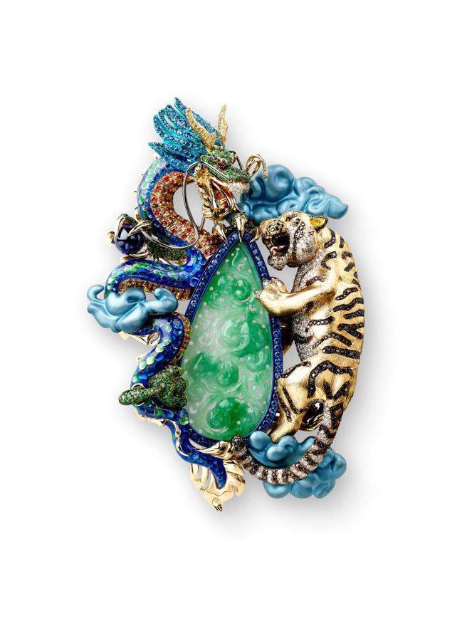 萧邦龙虎戒指。（CHOPARD提供）