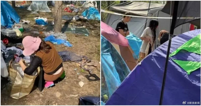 河南音樂節露營區爆大量失竊。（圖／翻攝新浪新聞）