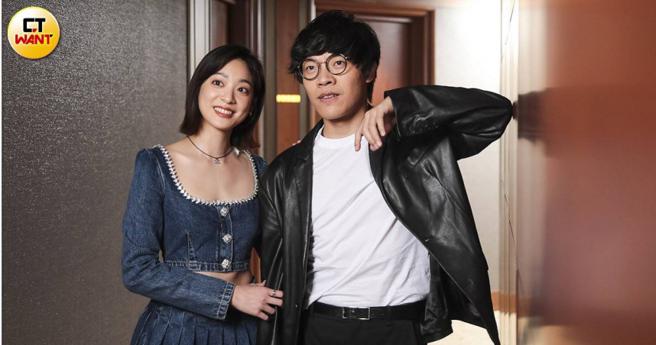 卢广仲与新人江齐刚认识就要拍吻戏，整个浪漫不起来。（图／林士杰摄）