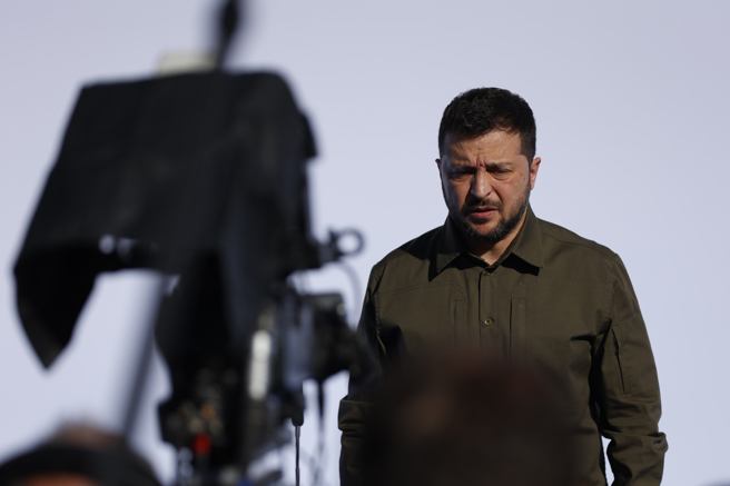 乌克兰总统泽伦斯基。（美联社）