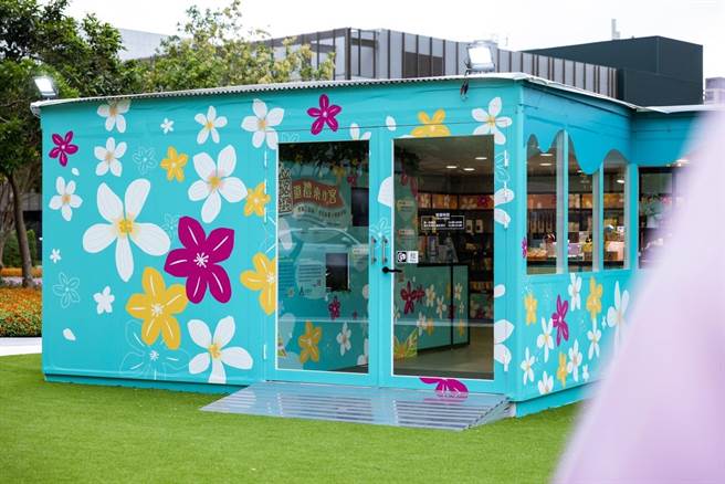 「好客等路」伴手礼展区运用铝制材可回收。(桃市府提供／蔡依珍桃园传真)