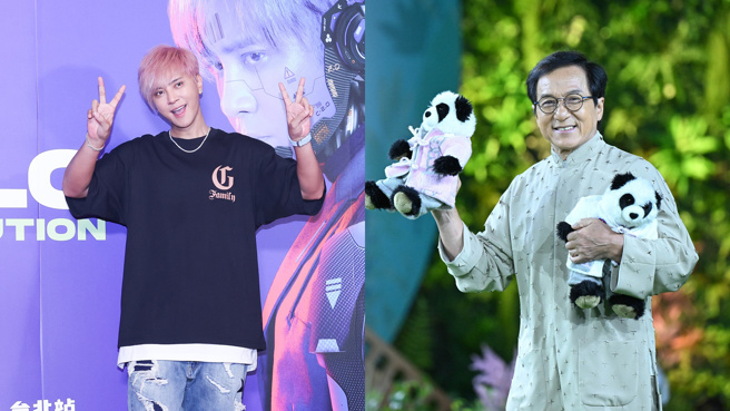 罗志祥与成龙近期出席新加坡的品牌活动。(图／中时资料照、新华社)