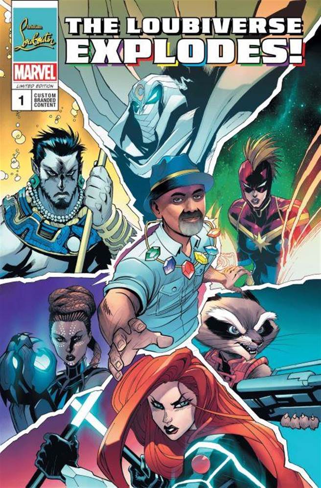 Christian Louboutin与漫威的联名漫画，也可以看到CL设计师本人被画进去成为书中一角。（CL提供／黄唯淯台北传真）