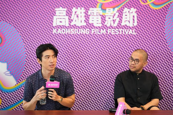 傅孟柏（左）與導演李俊宏認識多年，收到邀約二話不說就答應。（高雄電影節提供）