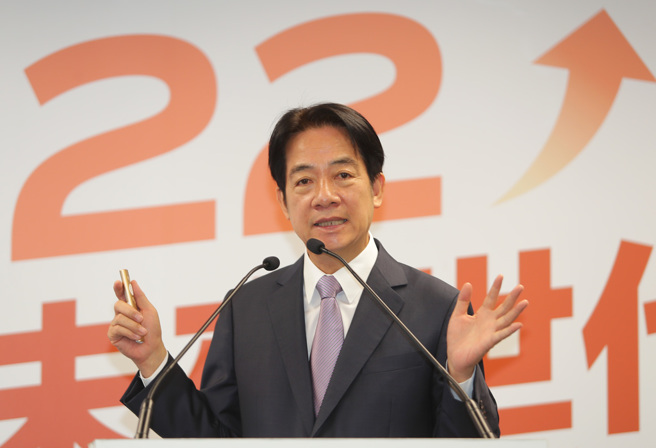 民进党总统参选人赖清德。（资料照，季志翔摄）