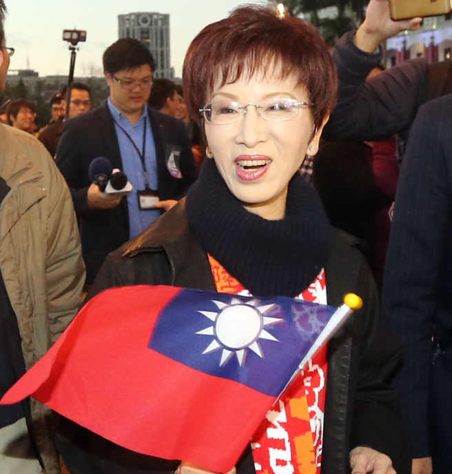 國民黨黃復興黨部將併入地方黨部，前國民黨主席洪秀柱提醒，溝通工作是黨中央責任，慎重處理，誠心祝福。（資料照,趙雙傑攝）