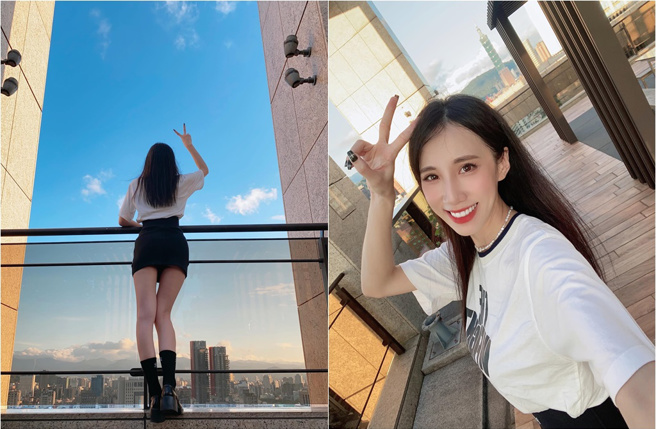 瑤瑤分享哥哥拍的美腿照。（圖／黃喬歆 Instagram）