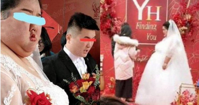 新人「 重女轻男」太震撼！新娘被宾客酸到哭　他一举动暖哭网友。（图／翻摄自微博）