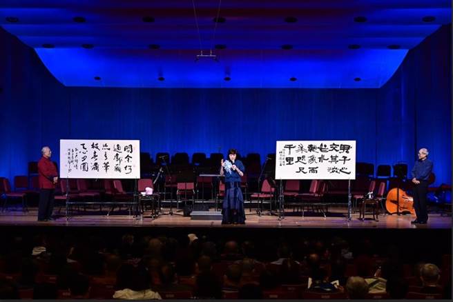 以歌声传达弘一大师李叔同的人文思想及精神，声乐家吕丽莉担任制作人，策画《悲欣交集》梦迴李叔同音乐会。（台湾文学艺术界联合会提供／李欣恬台北传真）