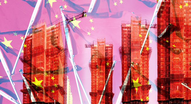 受房地产危机干扰，IMF下调中国今明两年经济增长的预测至5%与4.2%。（图／Shutterstock)