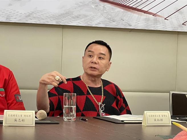 巨铠董事长吴柏桦。（陈慜蔚摄）