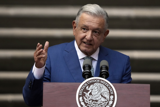 墨西哥總統羅培茲歐布拉多（Andres Manuel Lopez Obrador）。（圖/美聯社）
