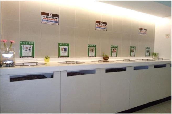 国美新美馆社区资源回收室。(图/臺北市政府环境保护局提供)