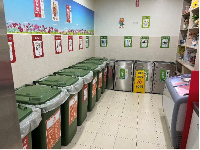 美丽桂林社区资源回收室。(图/臺北市政府环境保护局提供)