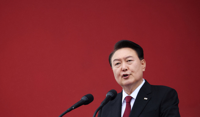 南韩总统尹锡悦。（资料照／路透）