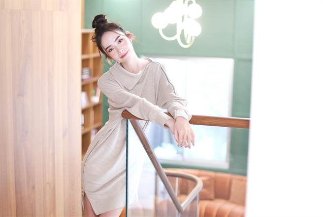 林奕嵐首度入圍金鐘新人獎。（陳俊吉攝）