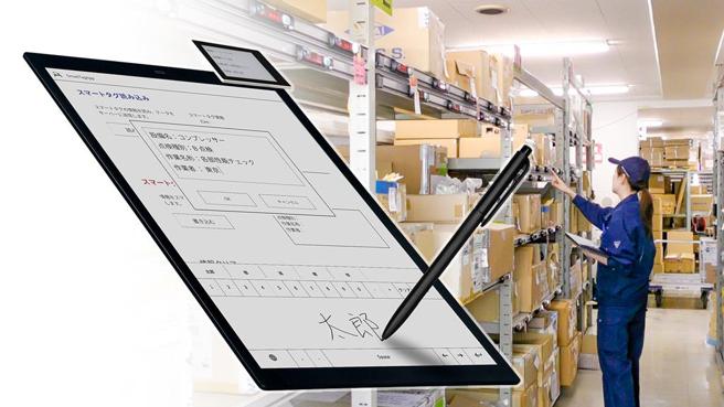 元太与爱鸥集团推出搭载Kaleido 3电子纸笔记智慧设备检测系统。（图／元太提供）