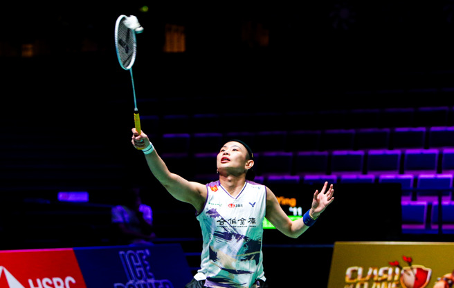 戴资颖在北极羽球公开赛晋级女单8强。（Badminton Photo提供）