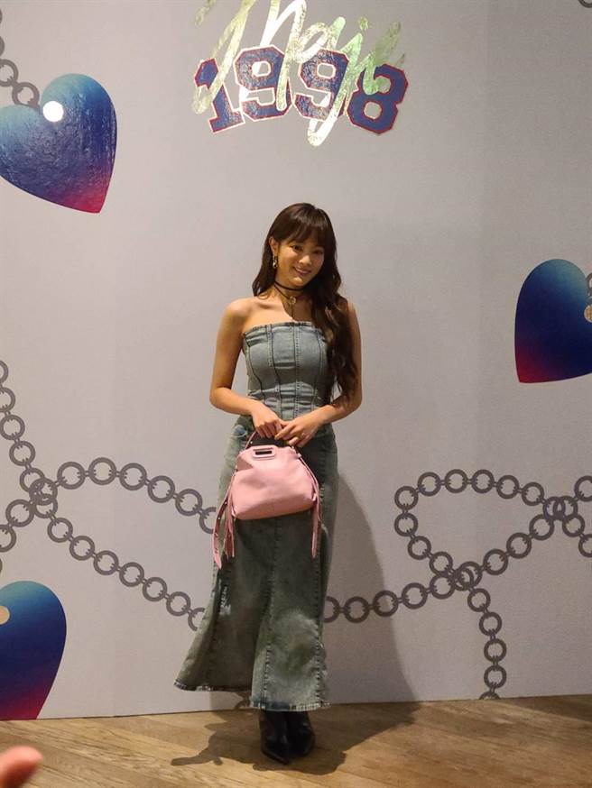 藝人王淨出席maje 25周年派對活動。（黃唯淯攝）