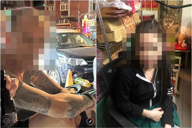 阮姓女子外貌姣好神似港星李若彤（右），陈姓老板（左）直接将她收为女朋友。（陈鸿伟翻摄）