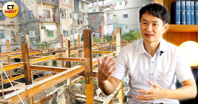 游猎创办人陈舜智其实是营造起家，他所经营的立稳营造年营业额约40亿元。左图为柯芬园建案歷史资料。（图／翻摄自莱特休閒事业脸书、黄耀徵摄）