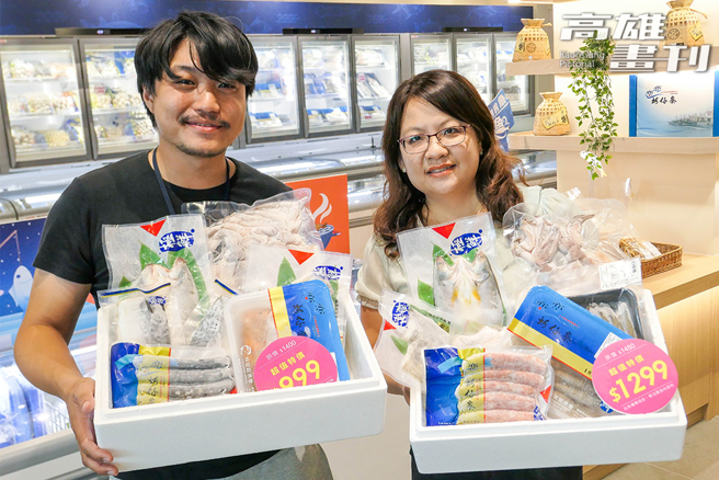 戀戀蚵仔寮冷鏈展售中心嶄新開幕，漁會貼心事先處理好魚貨，並透過真空急速冷凍方式，提供物流記送或透過，由漁港直送，輕鬆新鮮食魚。(攝影/李瑰嫻)