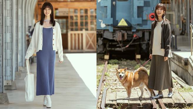 GU找來何思靜演繹秋冬零失誤穿搭公式，以親民價格單品穿出質感。（GU提供／朱世凱台北傳真）