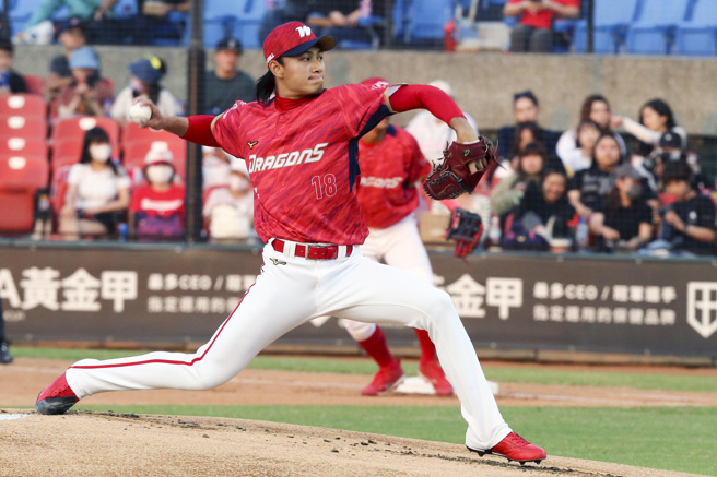 味全龙先发投打徐若熙获得单场MVP。（陈麒全摄）