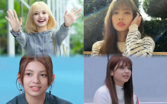 歌手李佩玲撞脸Lisa登微博热搜，却遭网友直呼封杀（上两图为Lisa）。（图／翻摄微博）