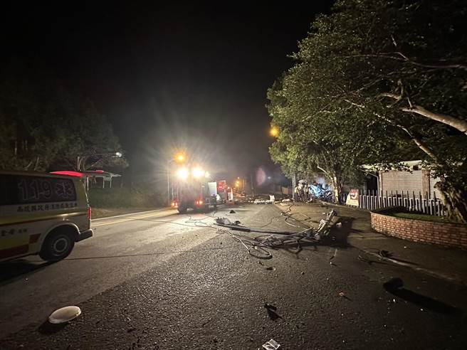 陈姓男子等人参加公司举办的日月潭员工旅游，16日凌晨他疑酒后开车载同事外出却出车祸。（民眾提供／杨静茹南投传真）