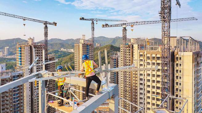 中國大陸房市、房地產示意圖。（圖／新華社）