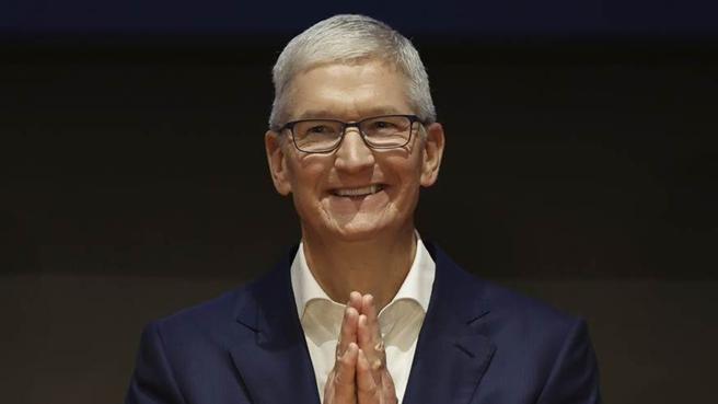 蘋果公司CEO庫克（Tim Cook）16日晚間在個人微博宣布到訪成都。圖／美聯社