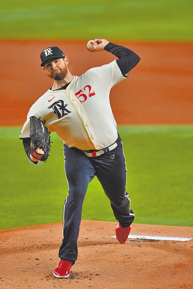 游骑兵先发投手蒙哥马利。（路透）