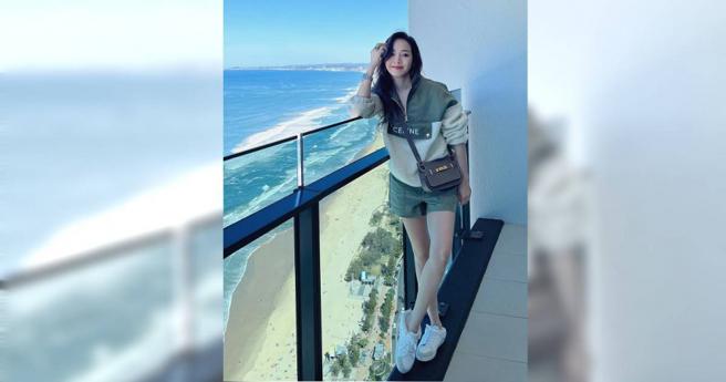 侯佩岑一双美腿曾被儿子禁止外露。（图／取自侯佩岑脸书）