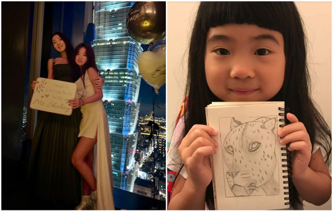 吴速玲公开Grace的超强画作。（图／IG@5400wu）