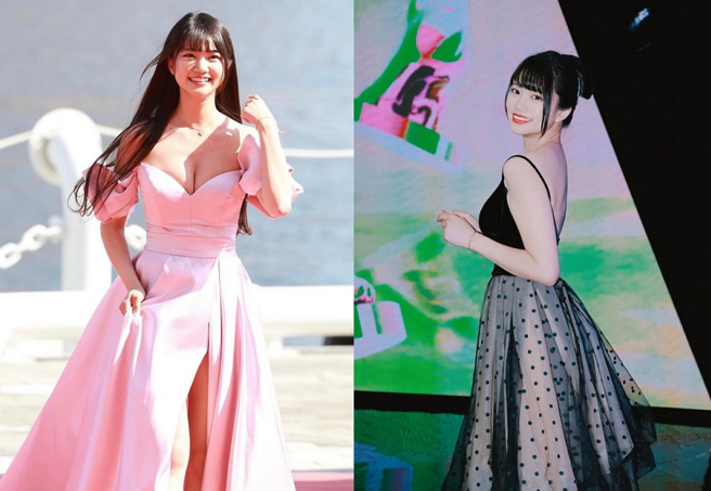 网红可凡在走钟奖红毯连两年快走光。（图／摘自可凡Instagram）