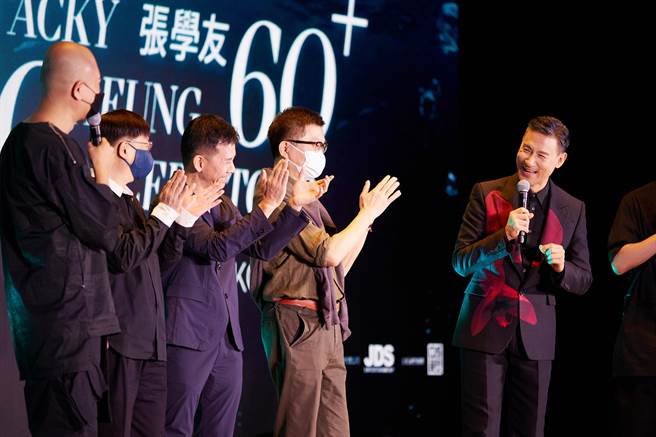 張學友17日在香港麗晶酒店舉行「 張學友60＋巡迴演唱會」記者會。（環球音樂提供）