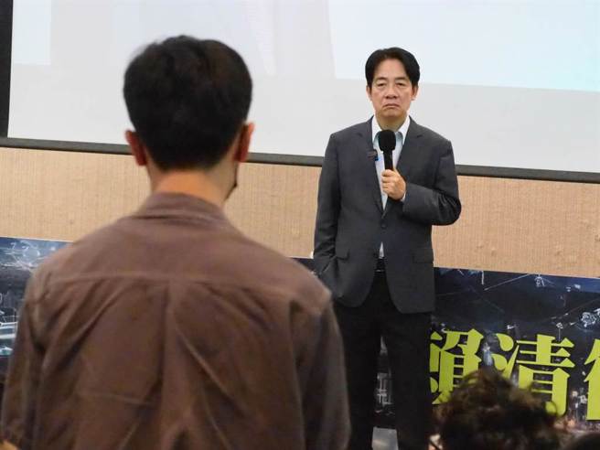 賴清德16日到陽明交大演講，會後並接受學生提問，被直球質疑社宅跳票、行人地獄等議題。（中時資料照／陳育賢攝）