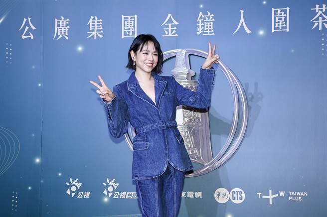 夏于乔出席公广集团金钟入围茶会。（罗永铭摄）