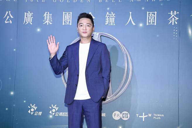 入围第9次的蓝苇华出席公广集团金钟入围茶会。（罗永铭摄）