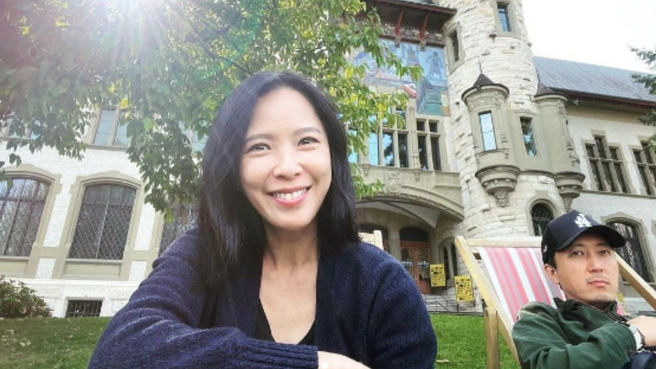 天心带着韩籍老公见妈妈。（翻摄自天心 IG）